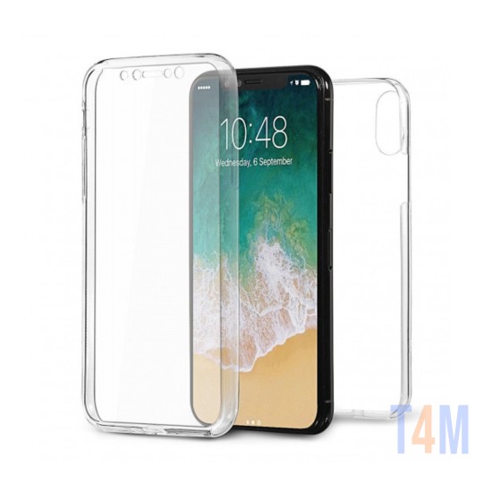 Capa de Silicone 360º para Apple iPhone Xs Max Transparente